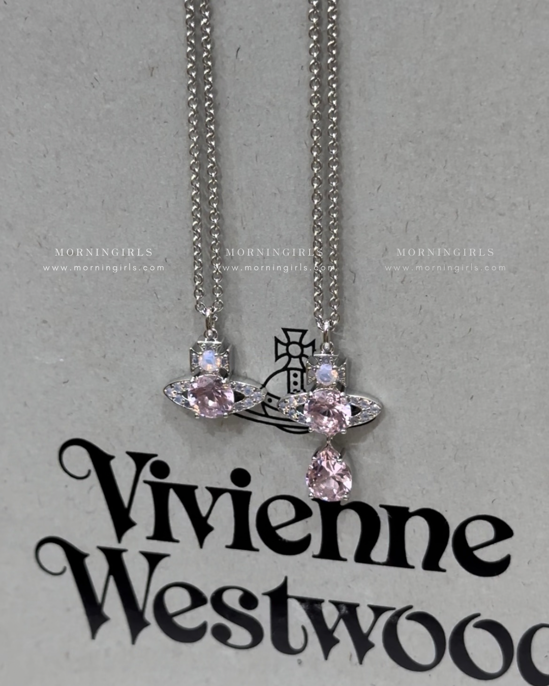 Vivienne Westwood Ismene Necklace [最新上架! 超美粉鑽人魚眼淚頸鏈]