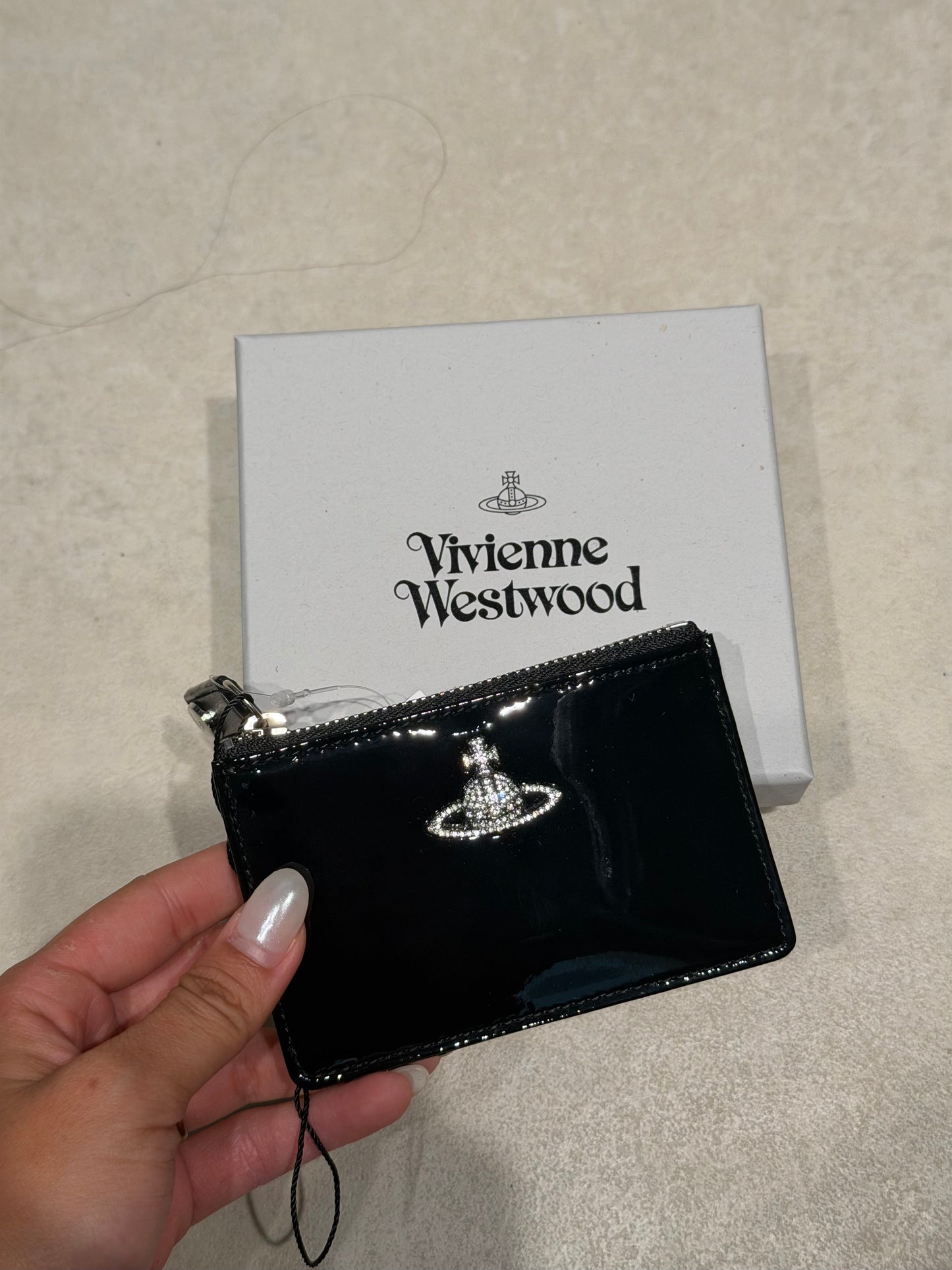 Vivienne Westwood Slim Long Cardholder 閃鑽漆皮卡套