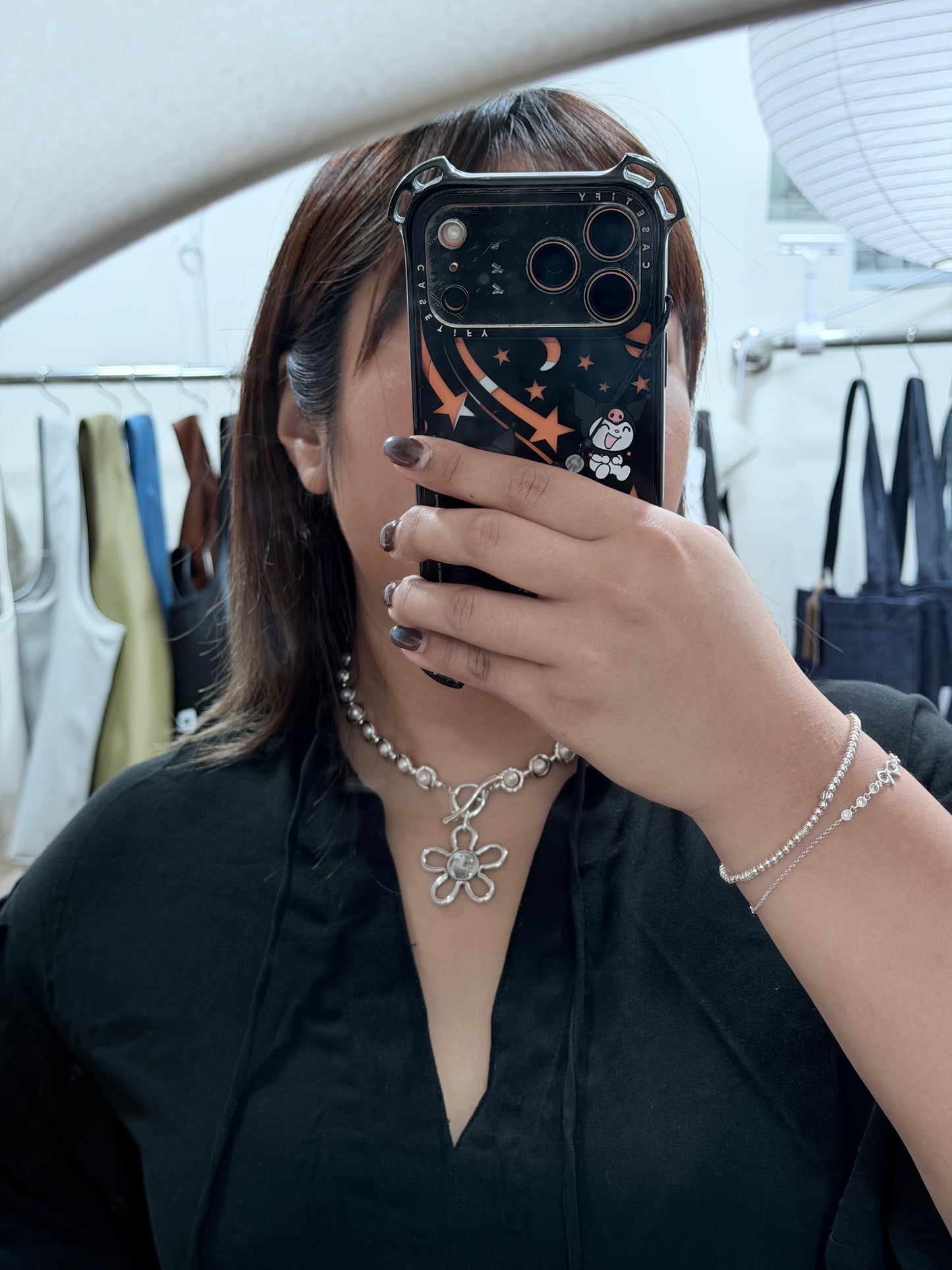Otro Accesorio X Morningirls 聯乘自家製頸鏈 - Pearl Flower Necklace [超多新色! 門市率先上架已售出多條]