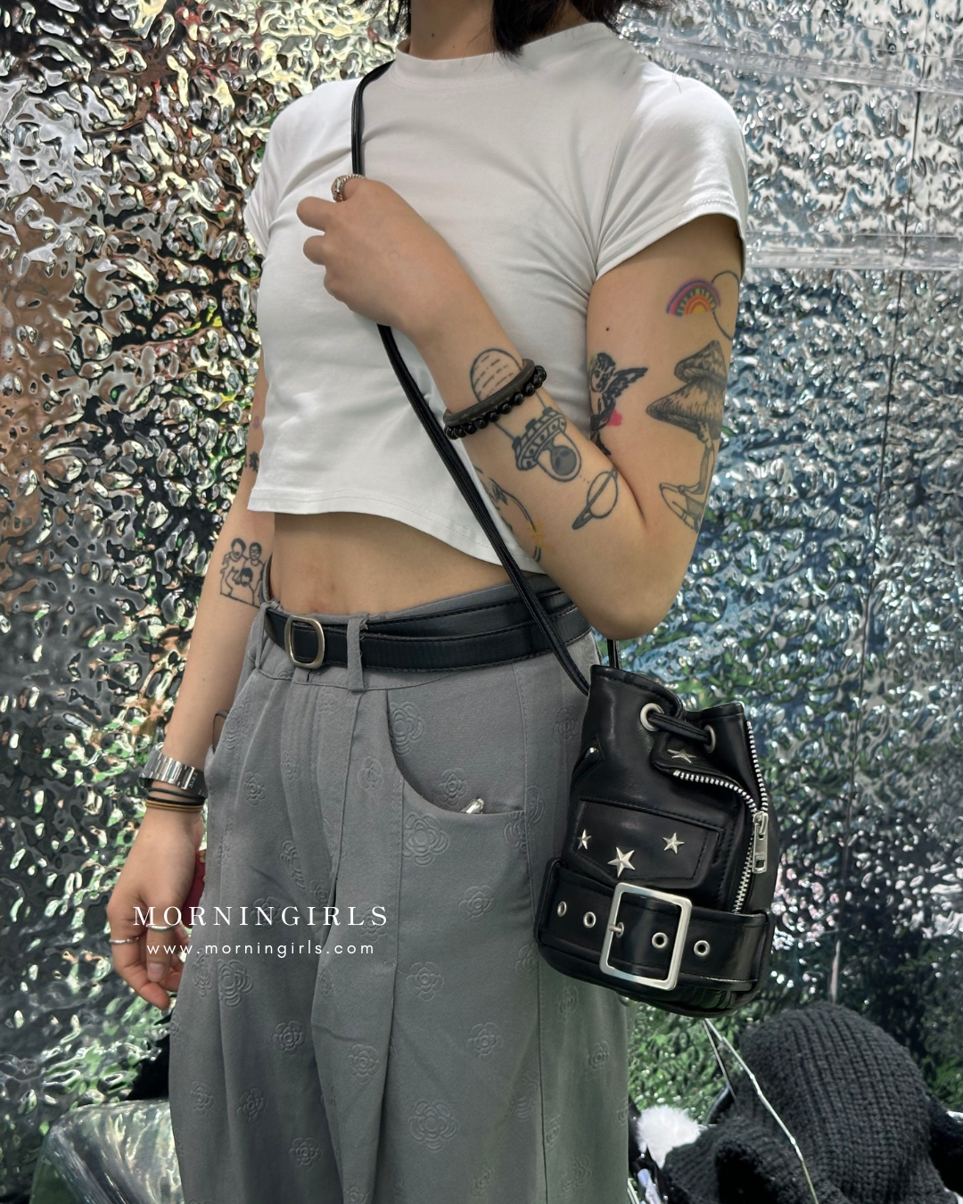 Beautiful People Riders Mini Drawstring Bag [The star special Beautiful People Riders Mini Drawstring Bag [The star special