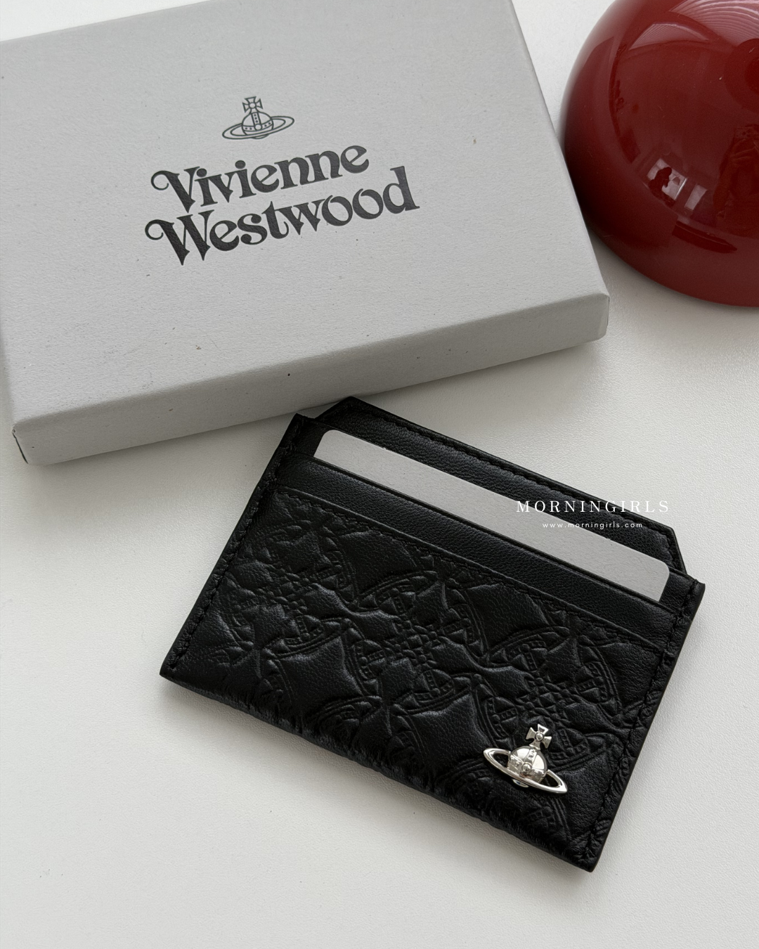 Vivienne Westwood Bifold Cardholder with Vintage Star Embossed Pattern