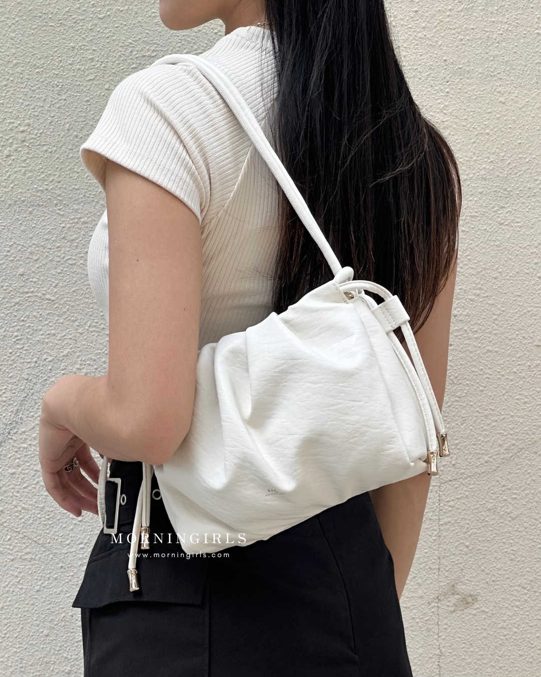 A.P.C. Ninon Shoulder Mini Bag [最新SS24全白皺皺紋! 已停產最後一個現貨!]