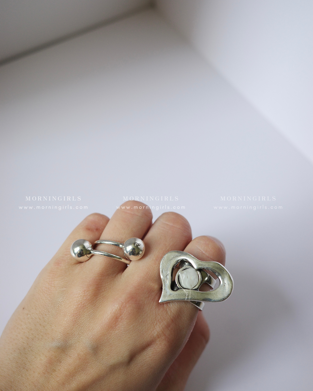 Otro Accesorio 西班牙手工飾物 - Heart Crystal Ring [NEW ITEM!店主自留大推薦! 可自行調節大小]