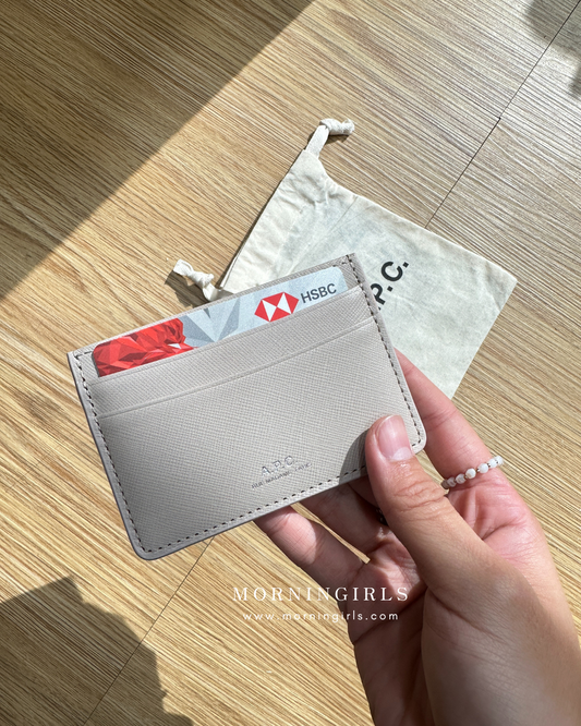 A.P.C. Andre Cardholder [Dusty Pink 十字紋]