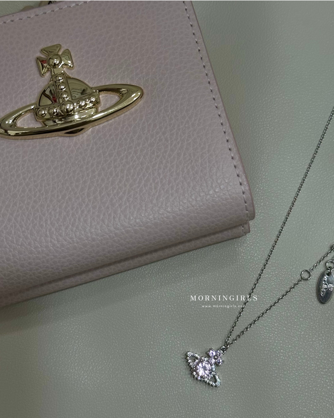 Vivienne Westwood Valentina Necklace 花花粉鑽頸鏈 [今季最新花花粉鑽頸鏈‎⁺˳✿⏦₊]