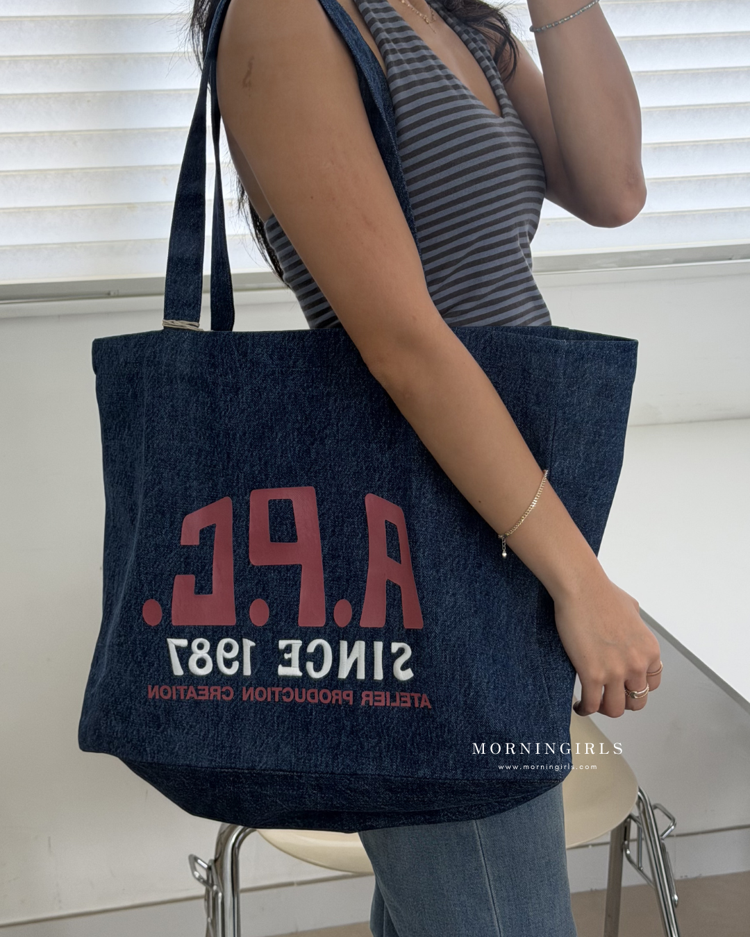 APC Denim Tote Bag Special Edition 1987 [New Arrival! Limited Stock Available at a Discount!]