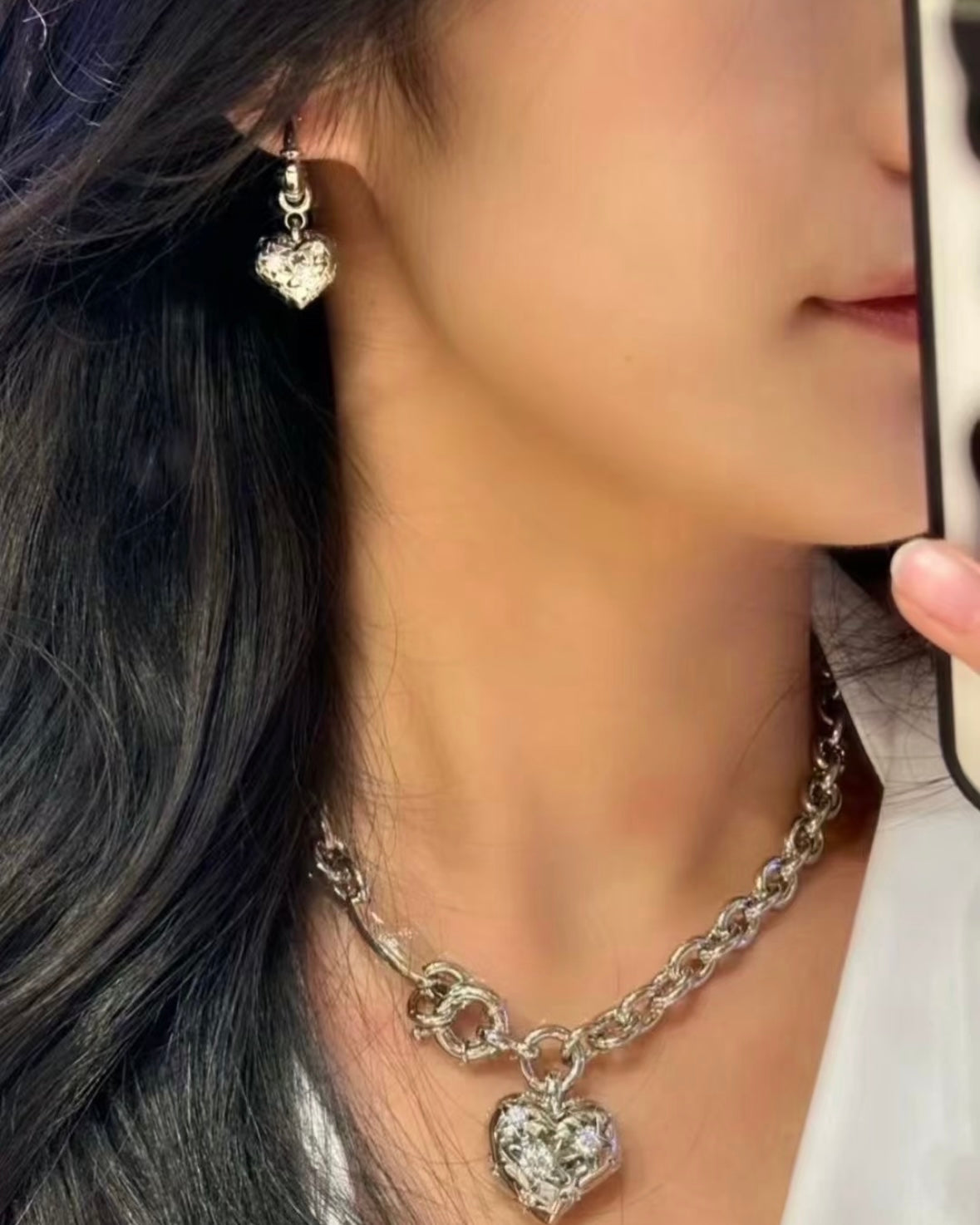 Vivienne Westwood Lee Earrings 超美閃石立體心心耳環 極推薦! [限量新品優惠中 星期日完!]