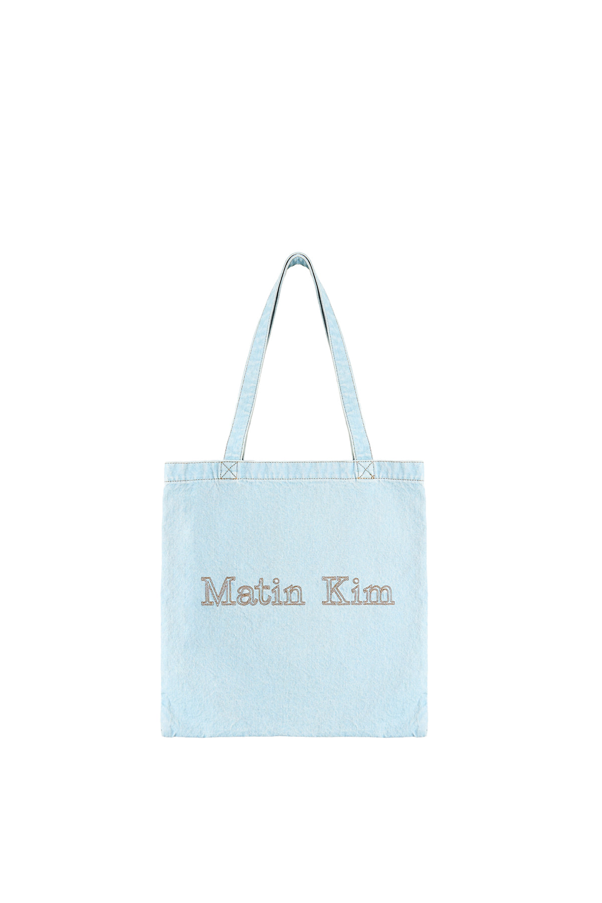 Matin Kim Matin Stitch Denim Ecobag 最新韓國選物🇰🇷刺繡水洗牛仔環保袋［實用隨性百搭 可放A4/電腦］