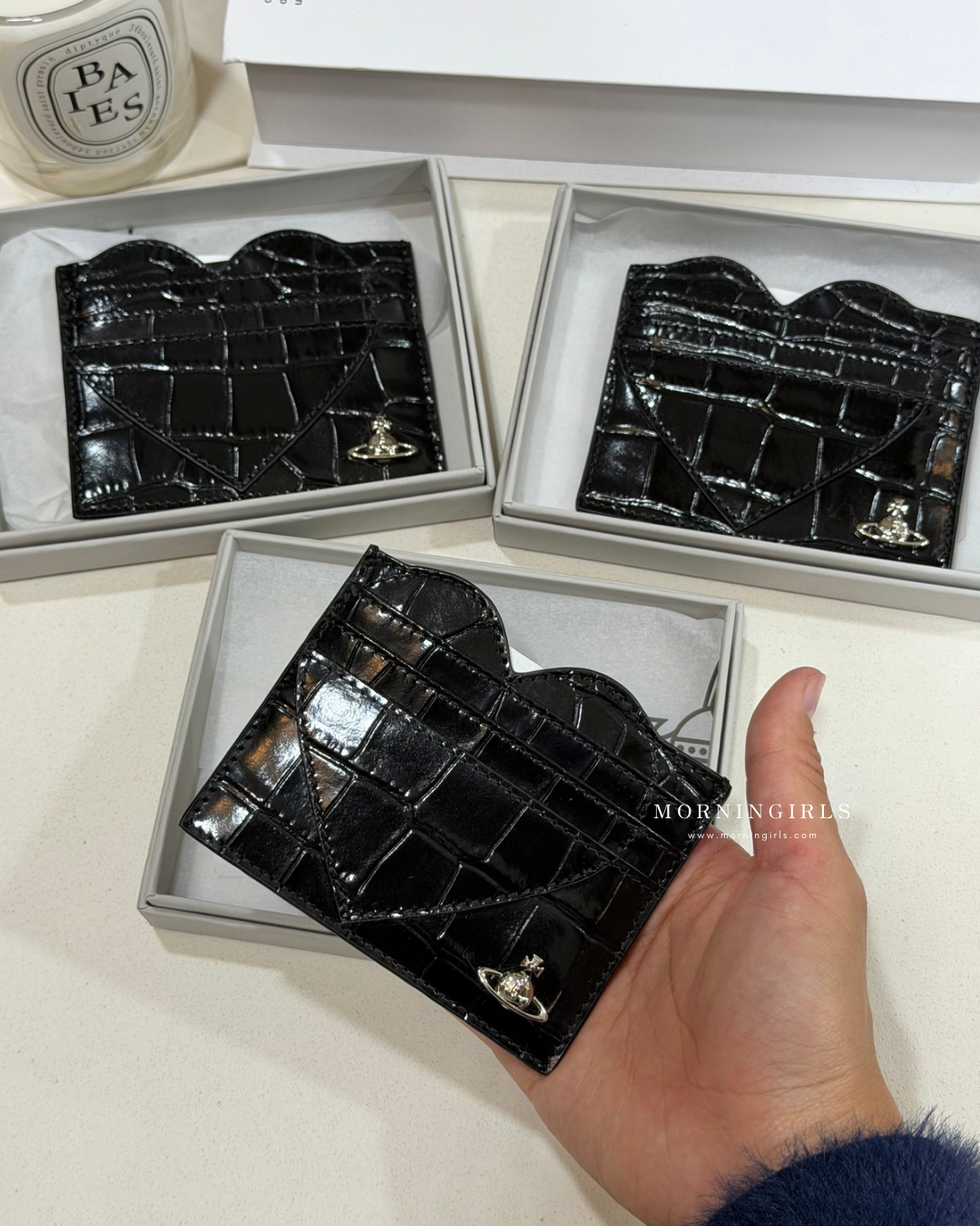 Vivienne Westwood 絕美鱷魚皮心型卡套  [超可愛～～]