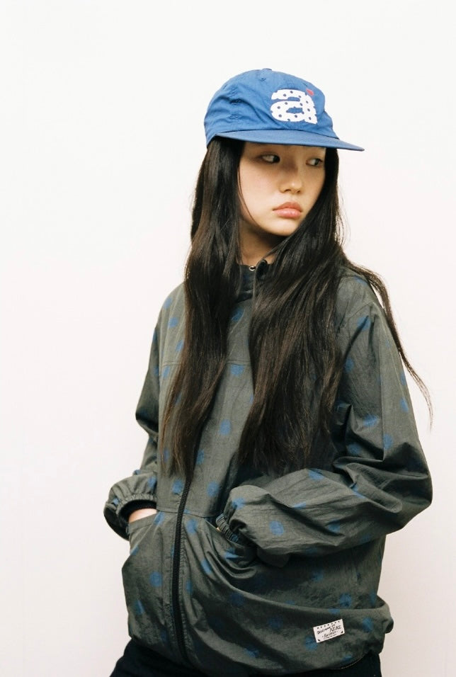 Aeae Dot Small Letter Nylon Cap 最新韓國選物🇰🇷波點大A尼龍棒球帽［Made in Korea🇰🇷復古運動風］