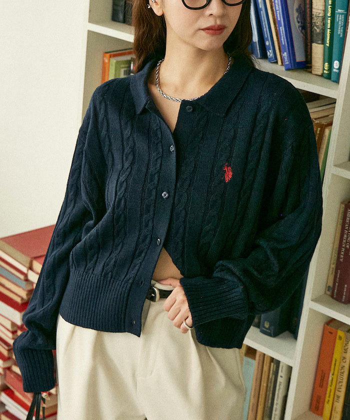 U.S. POLO ASSN. X PUBLUX 大人氣企領針織鈕扣毛衣 [日本直送新品優惠中]