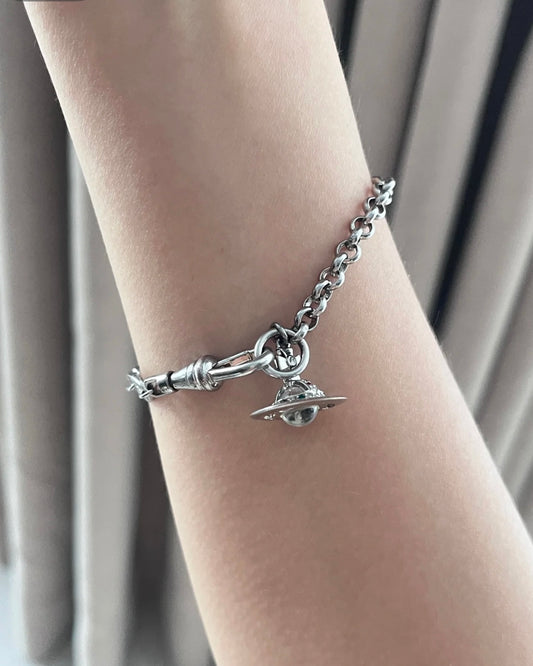 Vivienne Westwood Orb Pendant Crystal Bracelet 透明星球手鏈