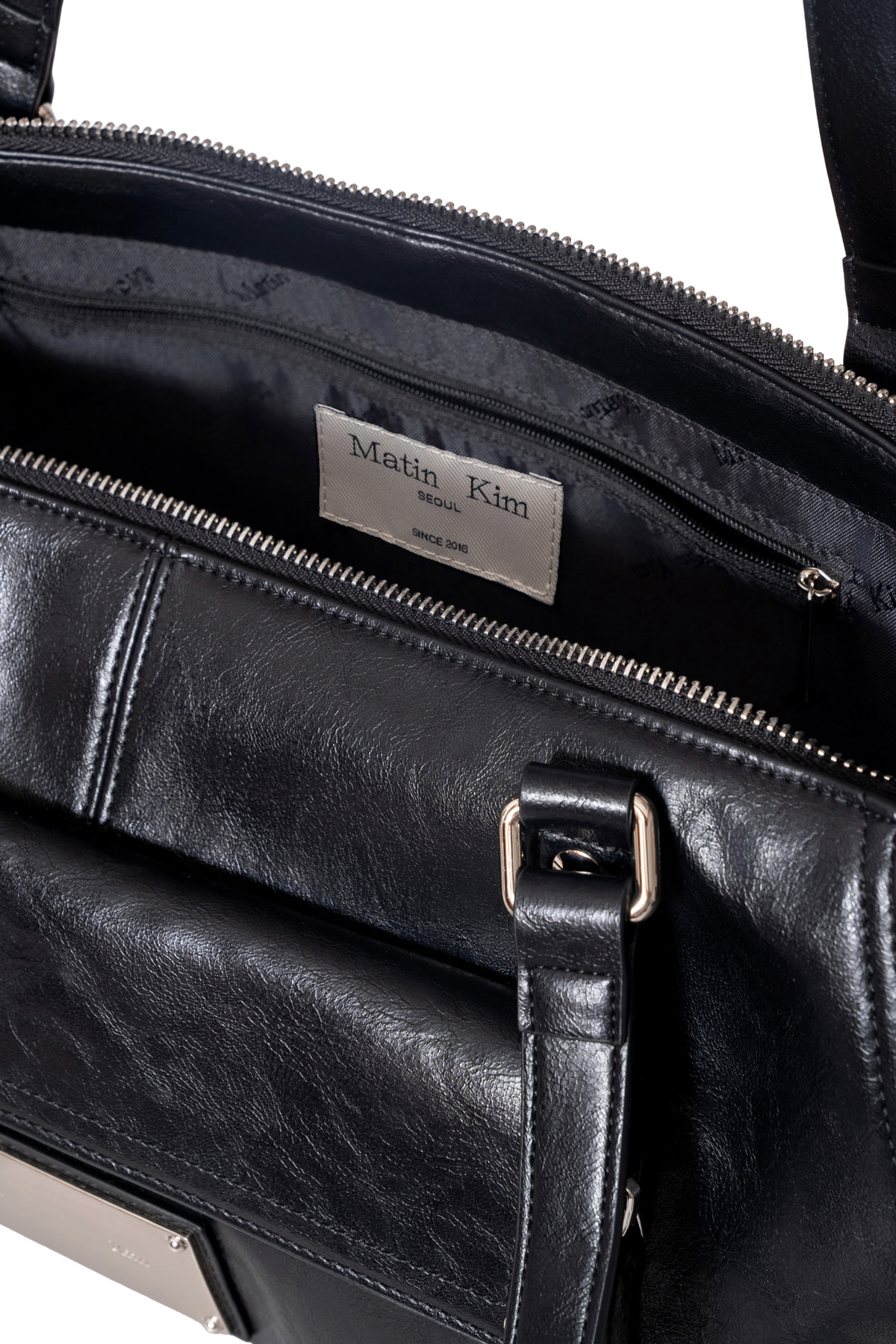 韓國選物🇰🇷 Matin Kim Flap Pocket Shoulder Bag 側拉鍊翻蓋口袋單肩包袋［沉穩復古盡顯知性魅力！］