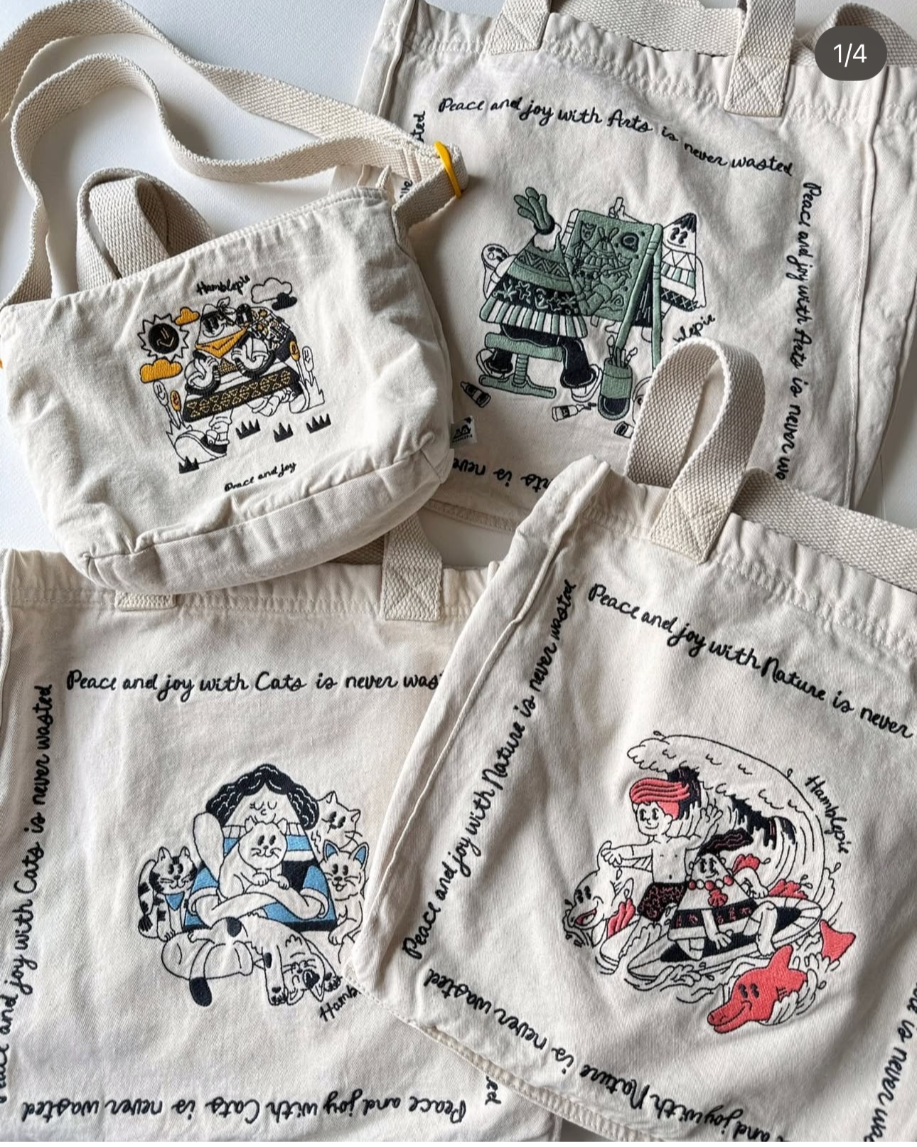 Hamblepie 泰國自家品牌 - Surfing Party Tote Bag［最新上架!］