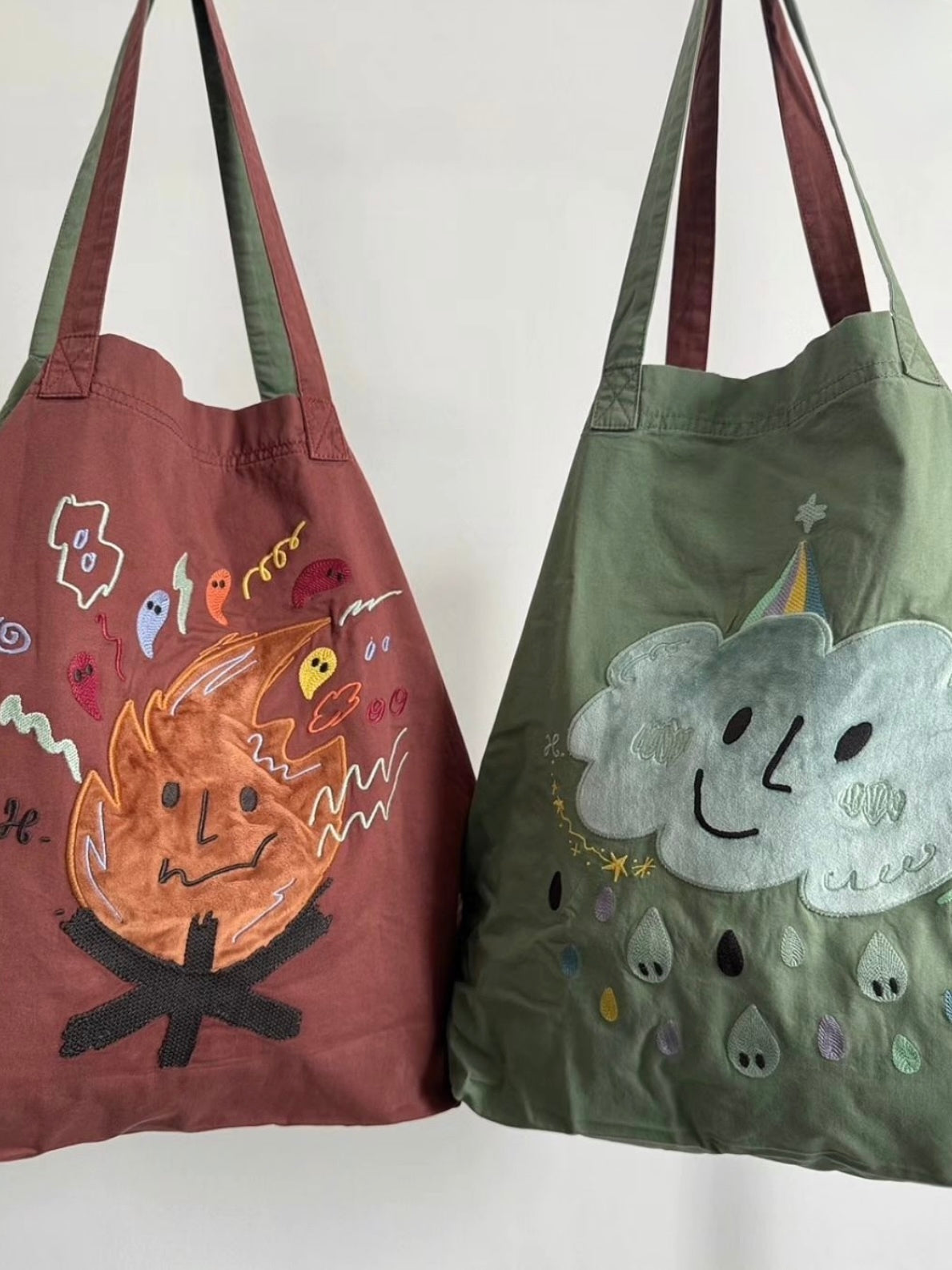 Hamblepie 泰國自家品牌 - Double Side Fire & Rain Tote Bag［可前後兩用!］［新品優惠進行中!］