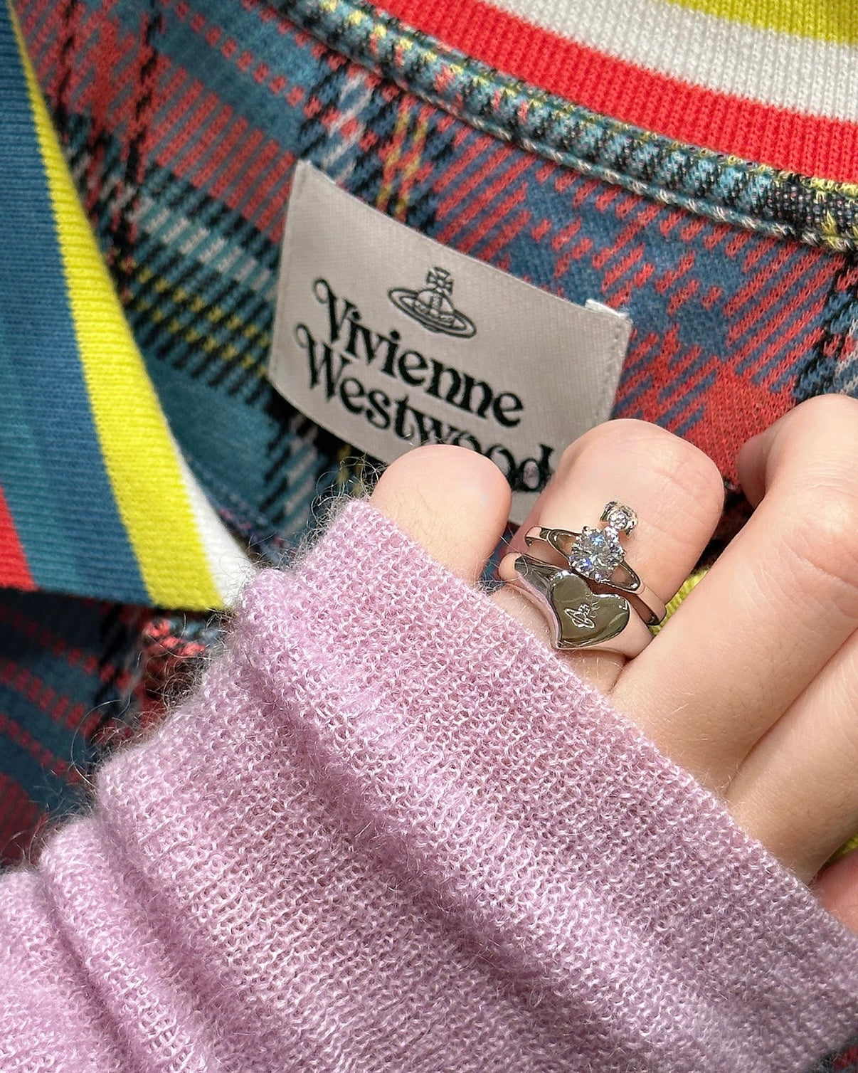 Vivienne Westwood Heart Ring  [925純銀心形戒指🤍情侶戒超可愛]