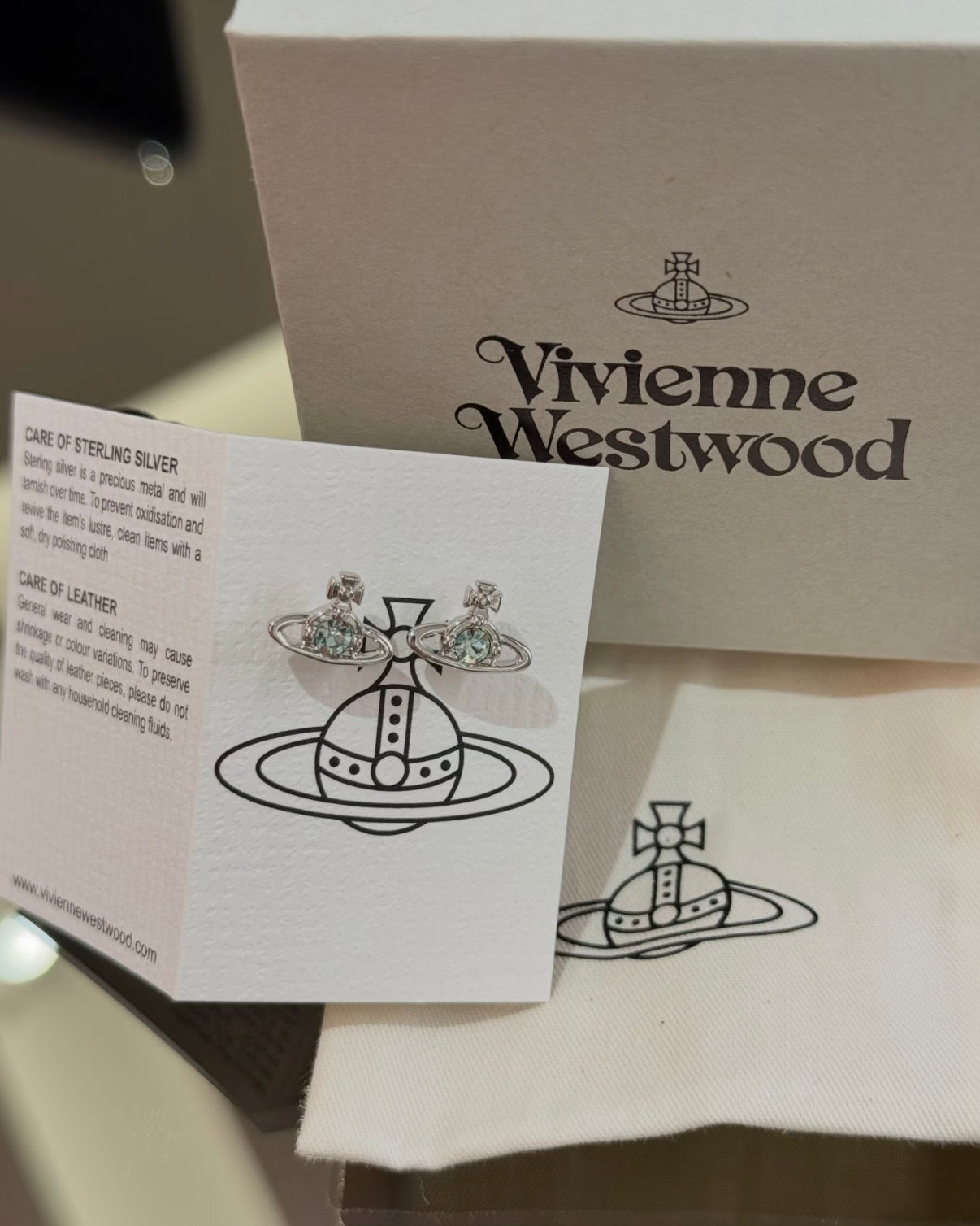 Vivienne Westwood Nano Solitaire Earrings, Silver [Hot Selling! Bone Cartilage Insertable, Excellent Value]