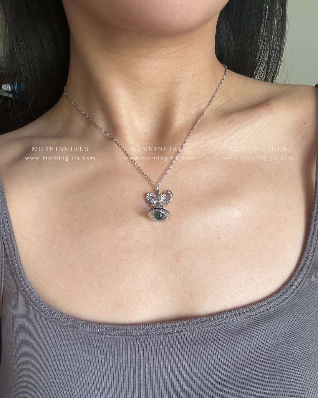 Vivienne Westwood Octavie Pendant Necklace 蝴蝶結星球 [100%純銀 IVE直井怜同款]