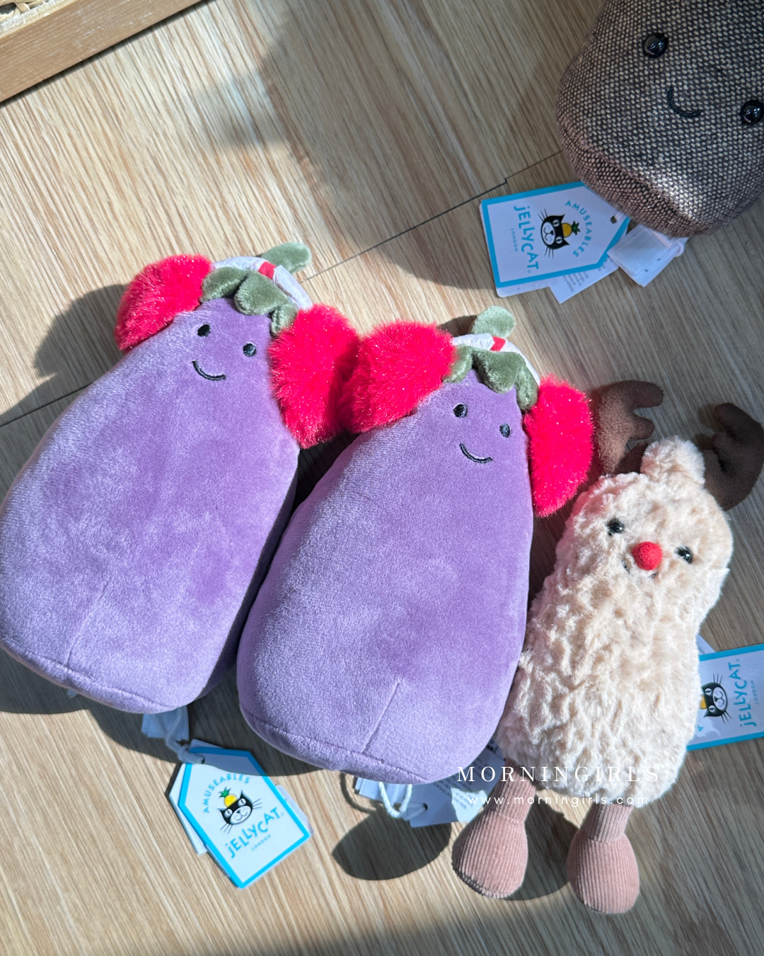 Jellycat Aubergine soft toy 聖誕茄子仔 [最新聖誕系列]