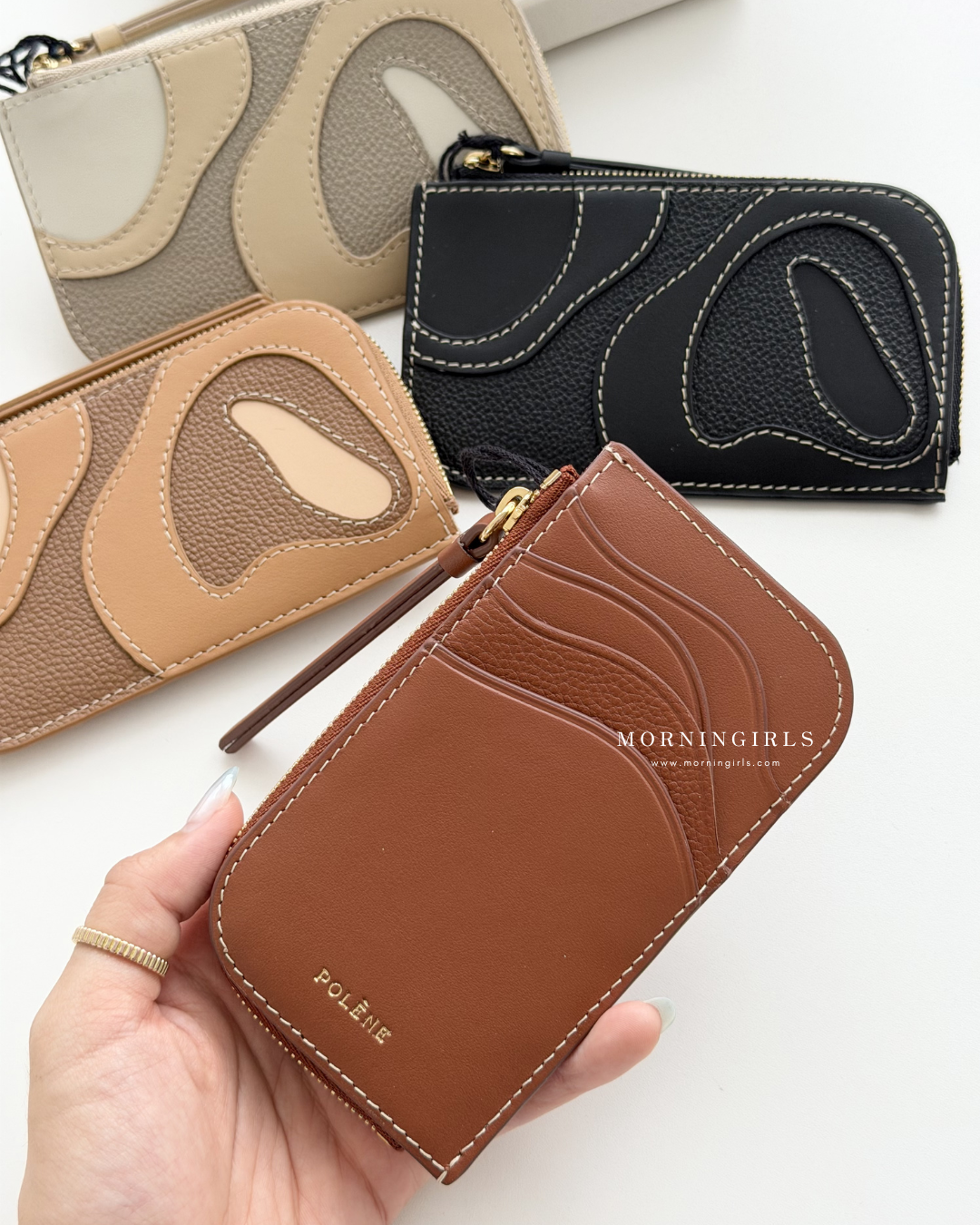 POLENE Atla Cardholder 牛皮卡套 [法式高級感!]