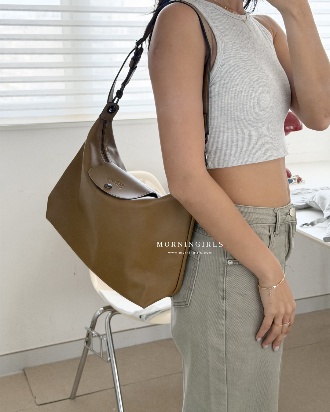 LONGCHAMP Le Pliage Xtra M Hobo Bag 超熱賣真皮系列［限時優惠中］