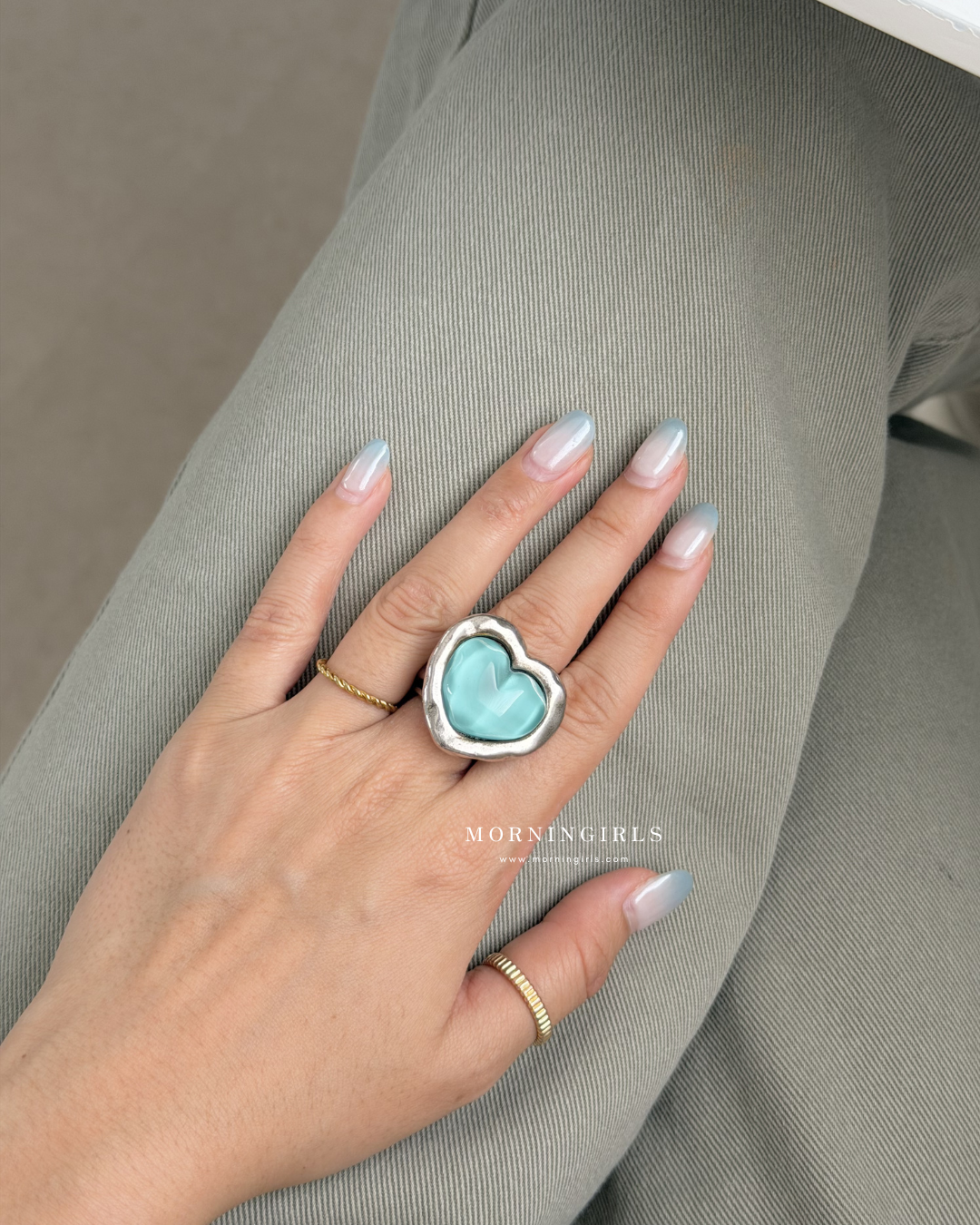 Otro Accesorio 西班牙手工飾物 - Galaxy Heart Ring [NEW ITEM! 顏色超美極推薦 可自行調節!]
