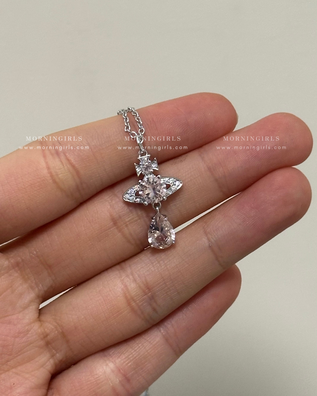 Vivienne Westwood Ismene Drop Pendant Necklace 粉紅人魚眼淚 [只有超小量貨!!]