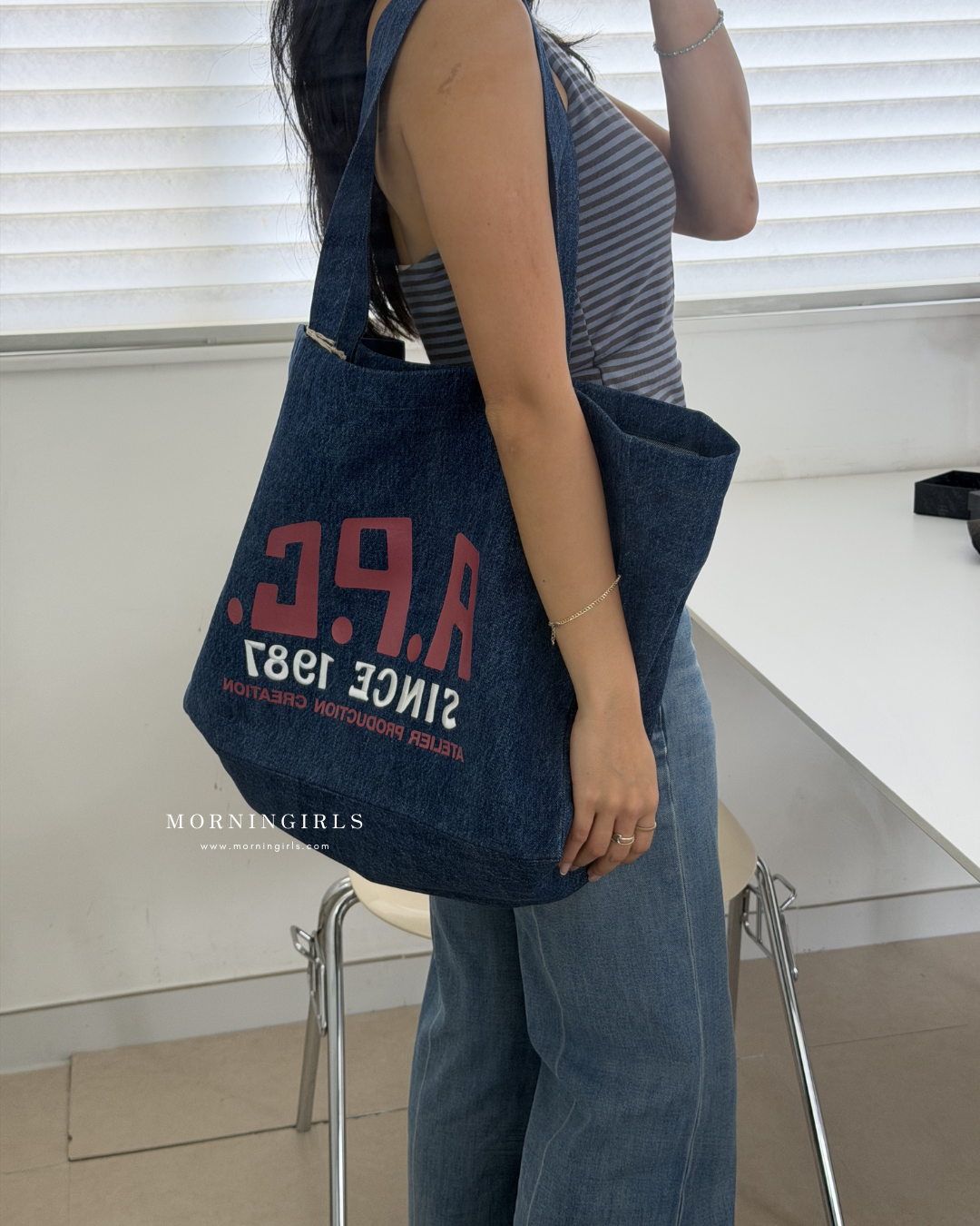 APC Denim Tote Bag Special Edition 1987 [New Arrival! Limited Stock Available at a Discount!]