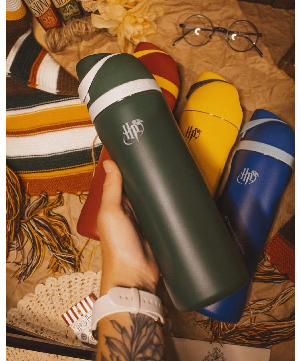 美國 Owala Harry Potter Collection FreeSip隔熱不鏽鋼吸管水瓶 24oz