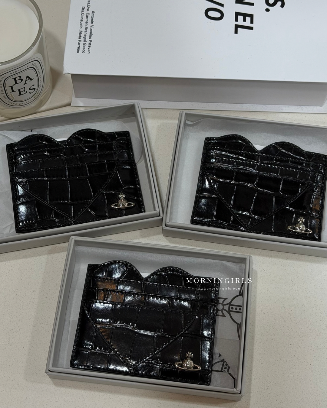 Vivienne Westwood 絕美鱷魚皮心型卡套  [超可愛～～]