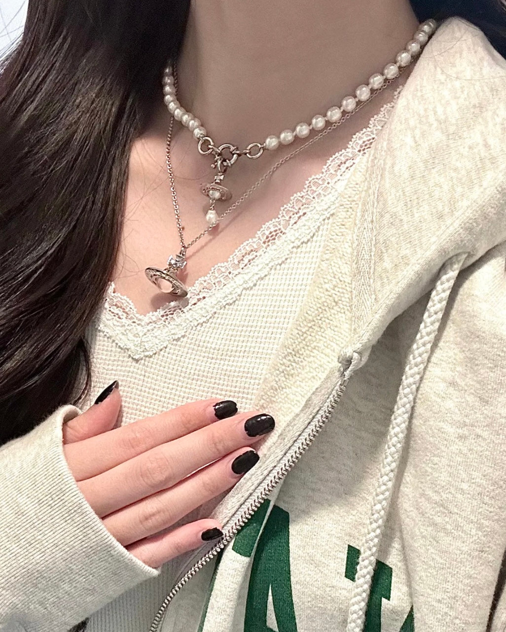 Vivienne Westwood Aleksa Pearl Choker, Baroque Teardrop Pearl [New Arrival! Super Beautiful! Limited-Time Offer, In Stock!]