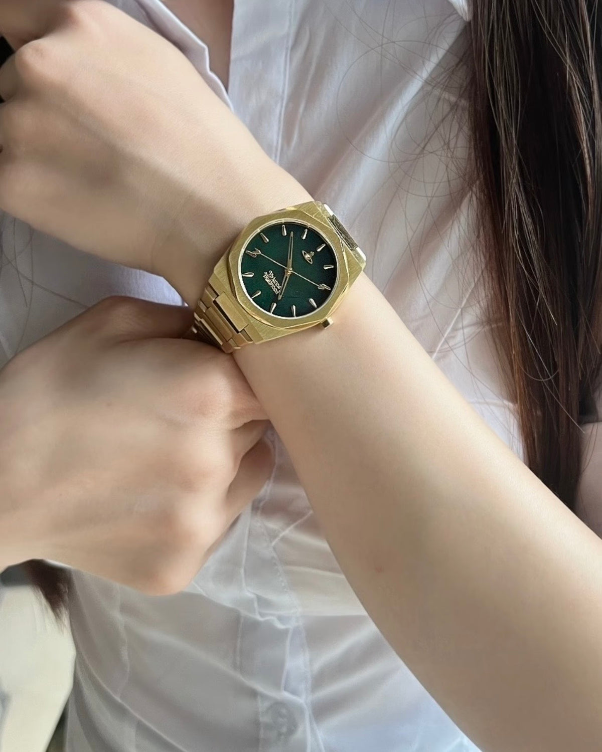 Vivienne Westwood Limehouse 復古綠八角型手錶