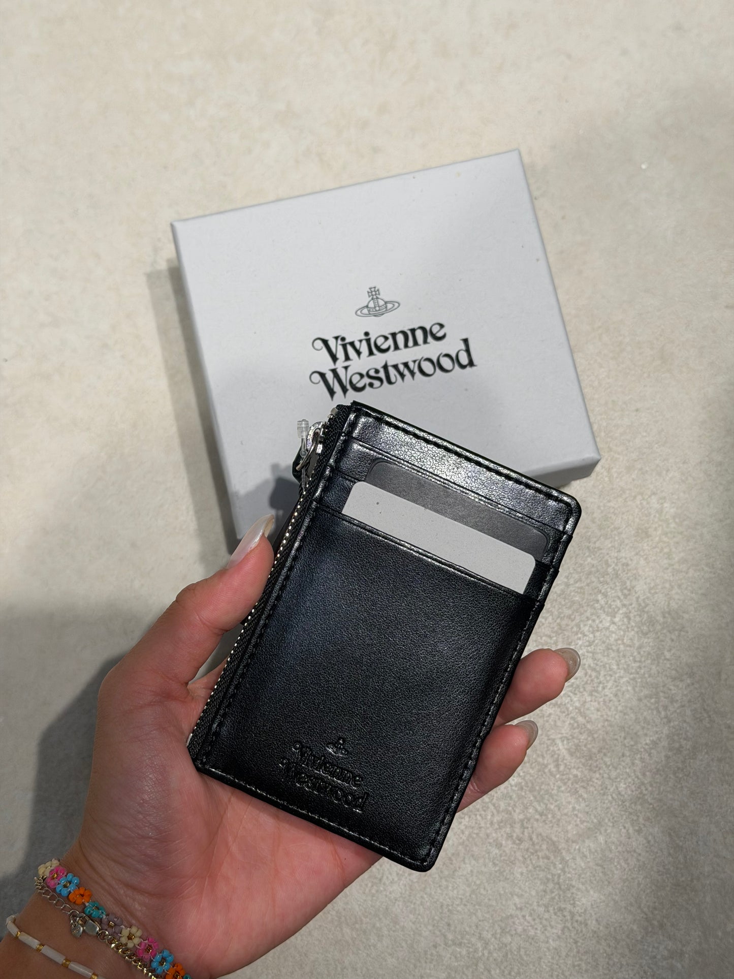 Vivienne Westwood Slim Long Cardholder 閃鑽漆皮卡套