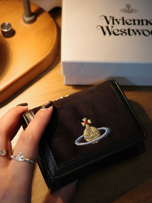 Vivienne Westwood Small Frame Wallet VELVET [超罕有相位! 最新秋冬天鵝絨! 年末現貨優惠中!]