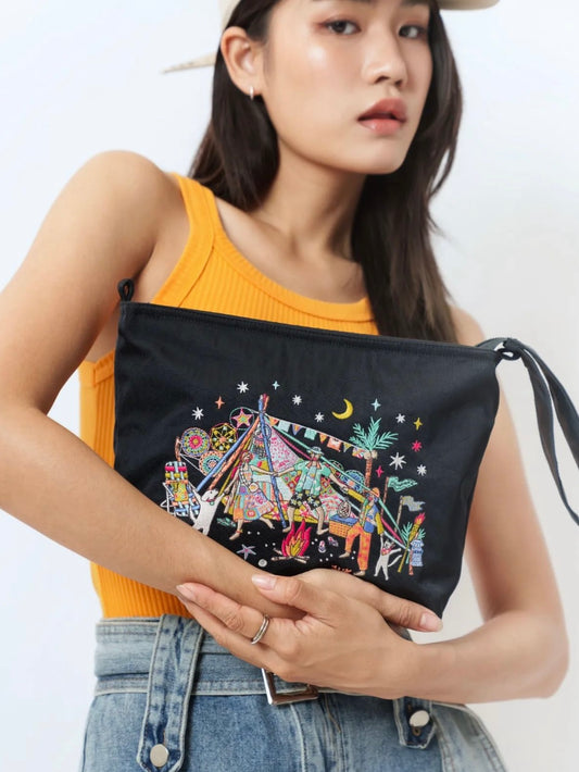 Hamblepie 泰國自家品牌 - Night Party Shoulder Bag with Hand Strap［新品優惠進行中!］［跣水質料!］