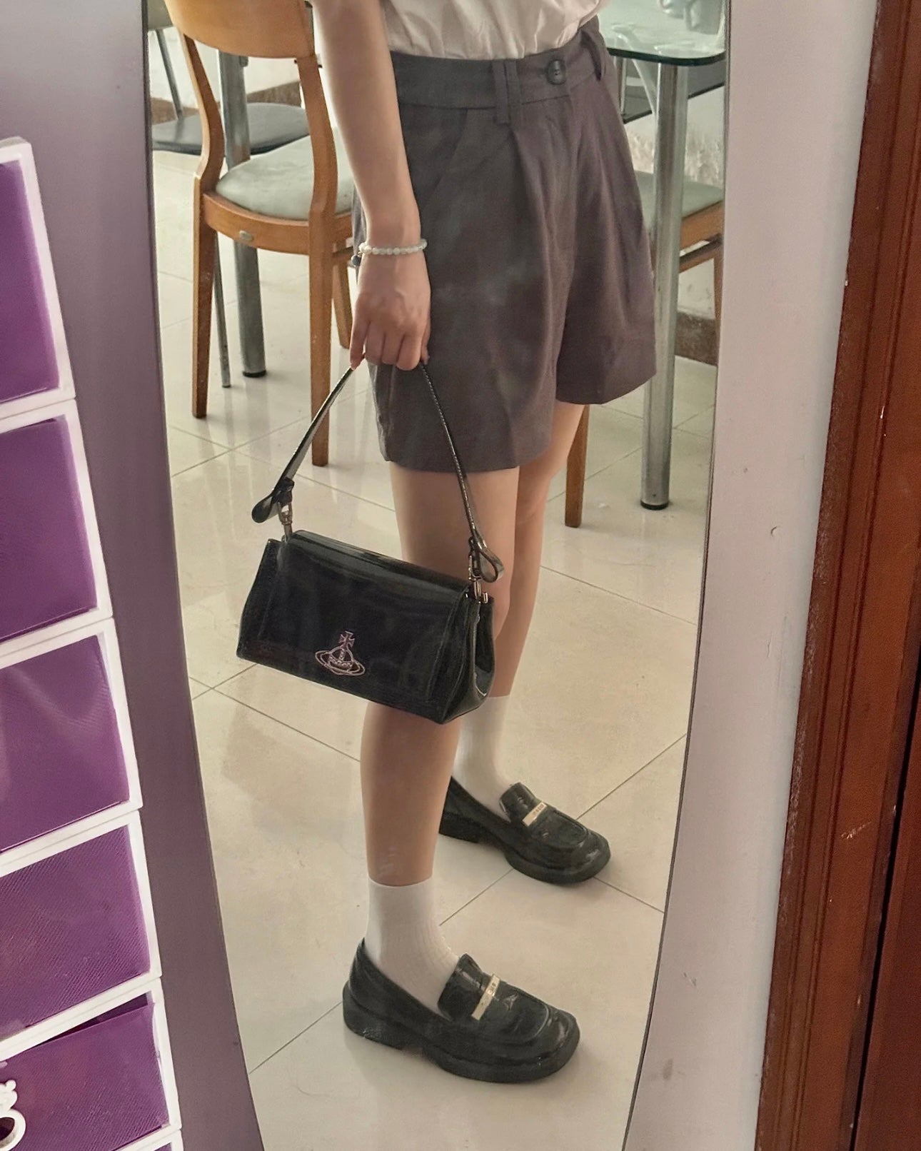 Vivienne Westwood Hazel Handbag 漆皮黑［最新上架! 限時優惠中!］