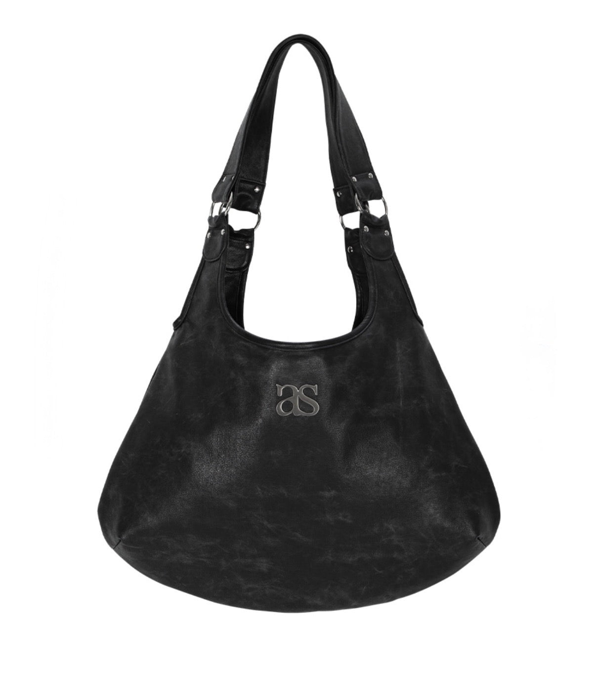 Ason Ricky Shoulder Bag 最新韓國選物🇰🇷半月形裂紋袋［慵懶鬆弛感滿滿 大容量! 斯文穿搭OK］