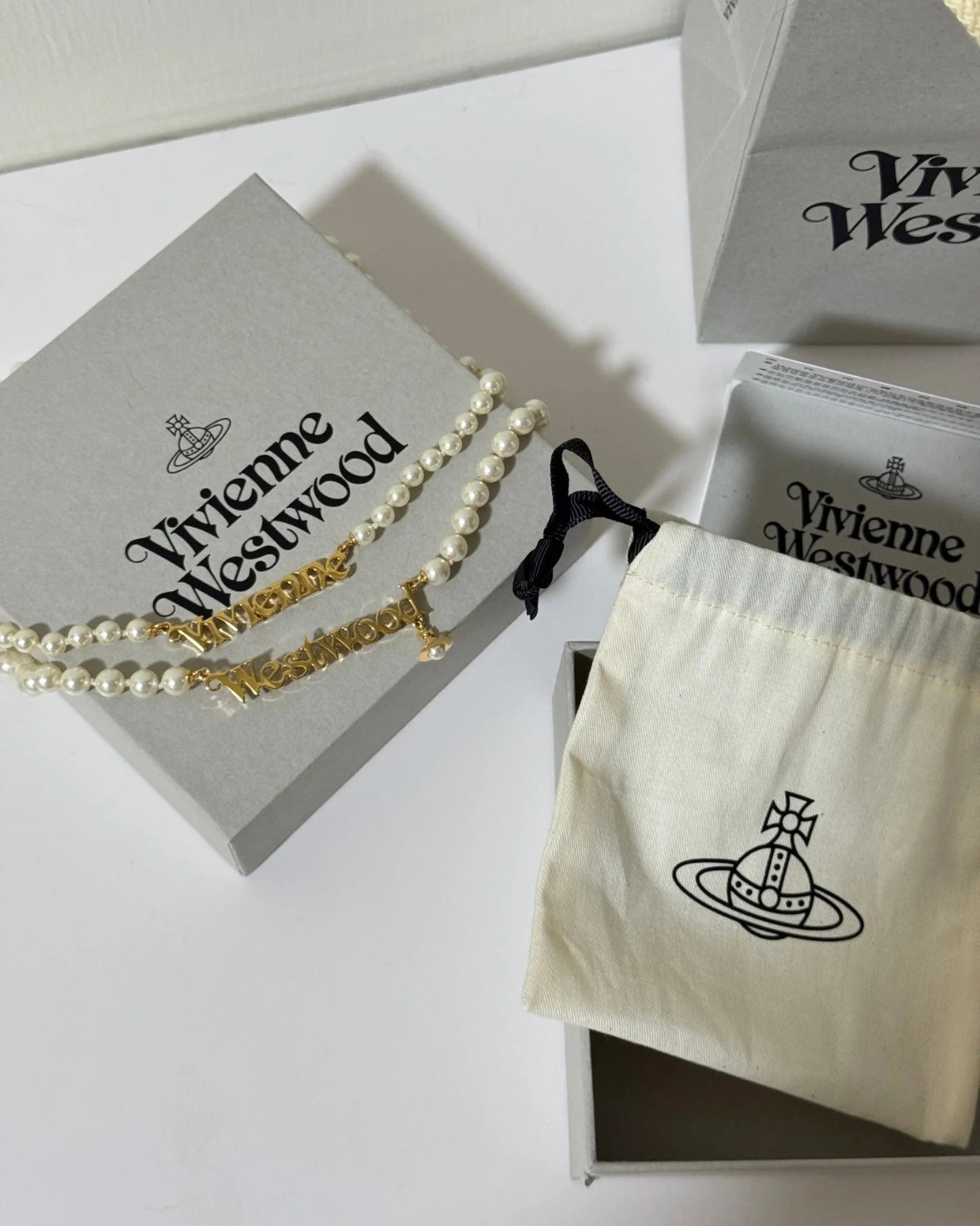 Vivienne Westwood Amelia Pearl Bracelet GOLD 雙層手鏈 [最新上架! 兩件裝性價比超高]