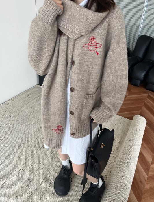 VIVIENNE WESTWOOD JAPAN Scarf Cardigan