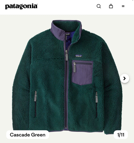 Patagonia classic Retro-X Fleece Jacket Size L
