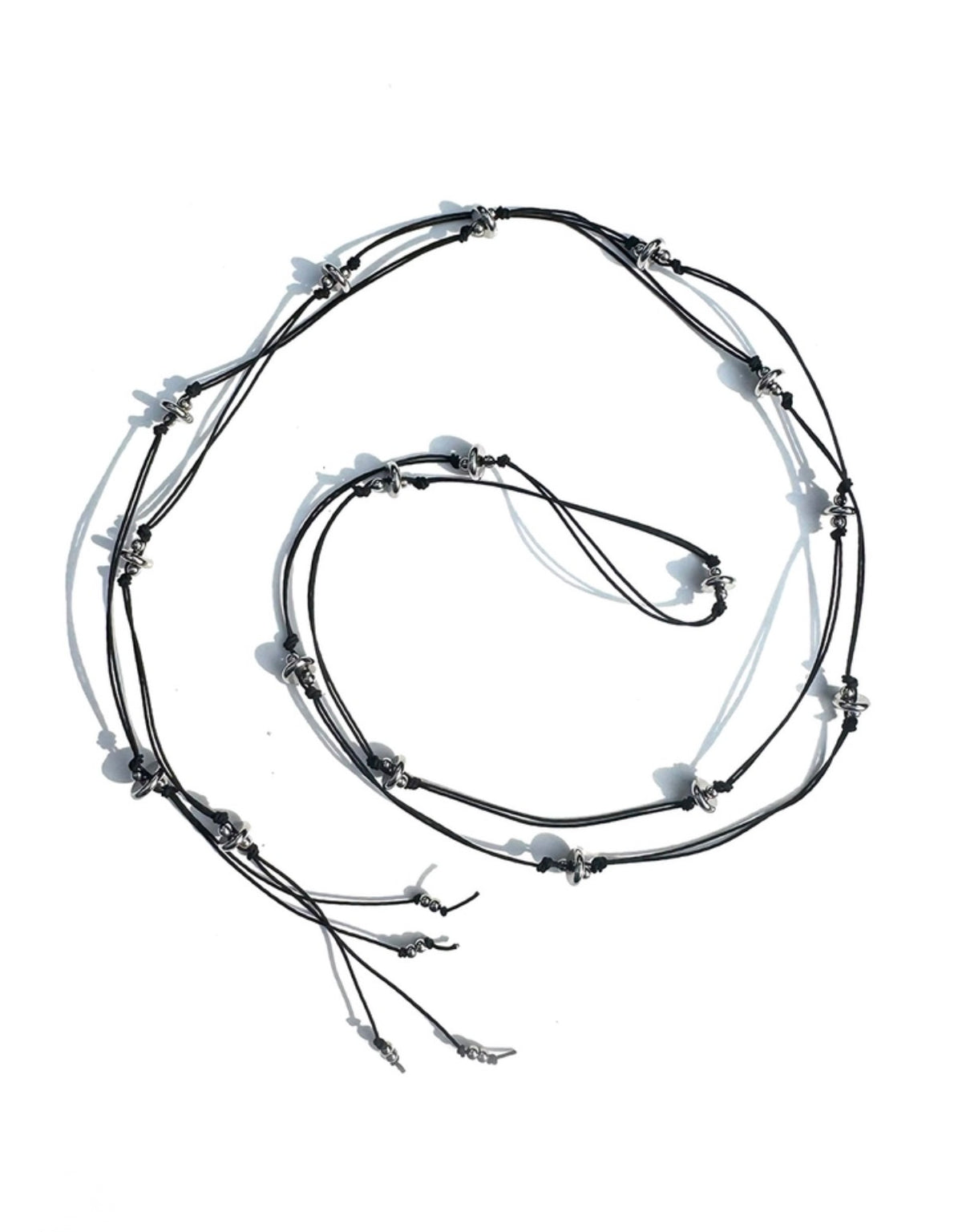 韓國選物🇰🇷Dazzling Club Metallic Chip Tie Necklace 金屬碎屑領帶頸鏈