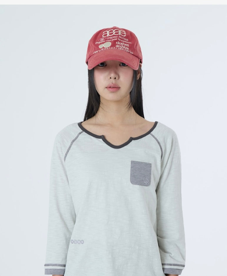 Aeae Web Logo Washed 5 Pannel Ball Cap 最新韓國選物🇰🇷復古洗水棒球帽［Made in Korea🇰🇷經典Logo設計 日常佩戴OK!］