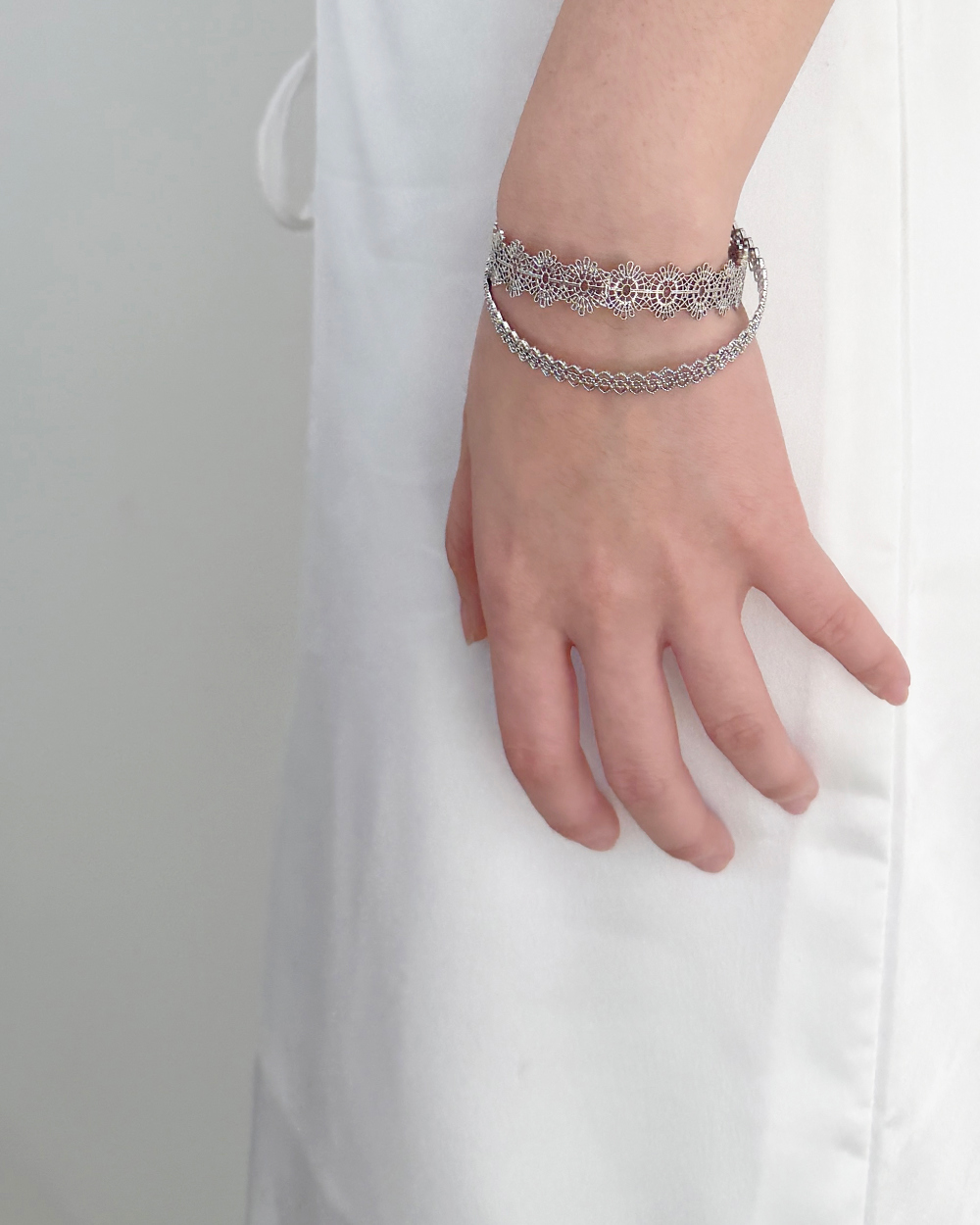 韓國選物🇰🇷 Grumpy Stuff Lace Heart Line Bangle
