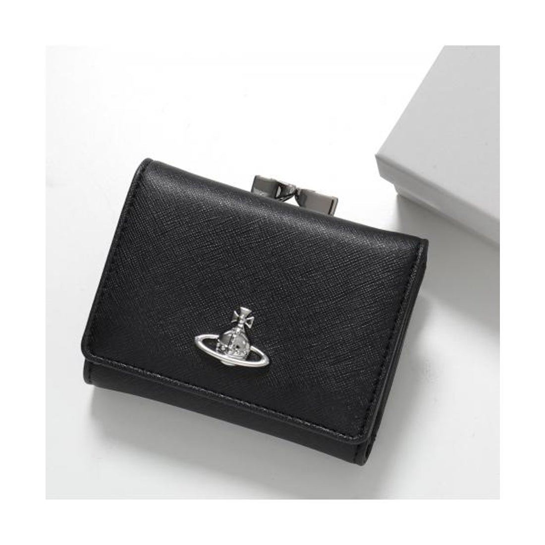 Vivienne Westwood Small Frame Wallet, Vintage Gold Cross Pattern [Extremely Rare Offer with Extra Discount During Double 11!]