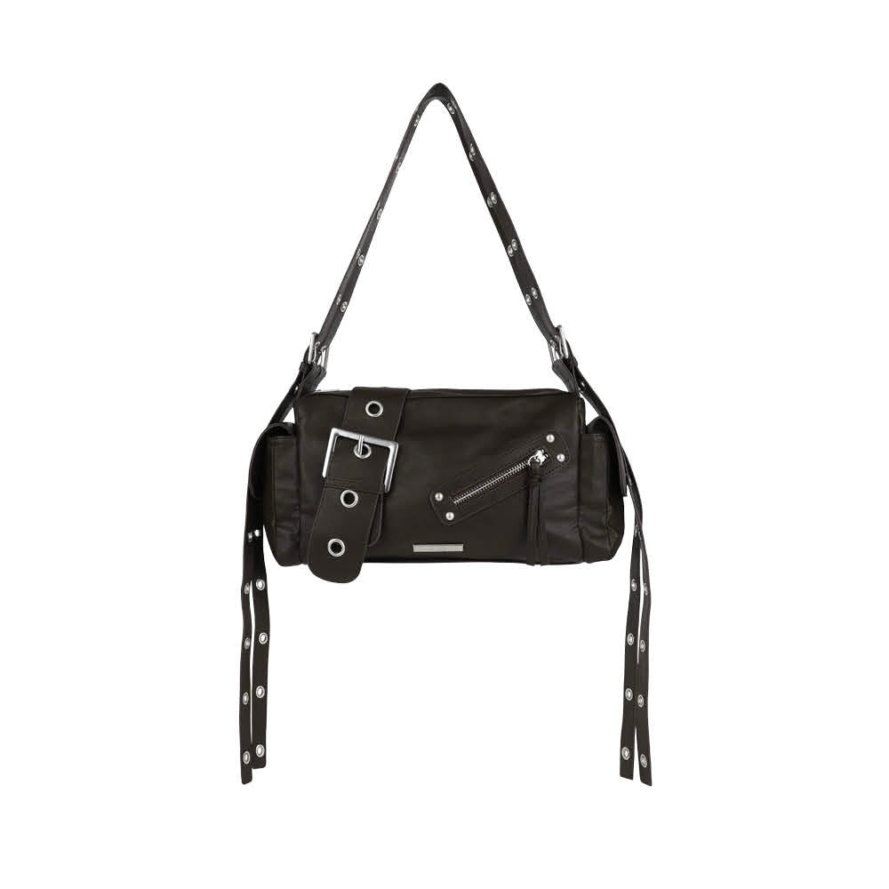 韓國選物🇰🇷Asur Big Buckle Belt Shoulder Bag 大皮帶扣腋下袋［超有個性型格袋款 肩帶可自由調教長度］