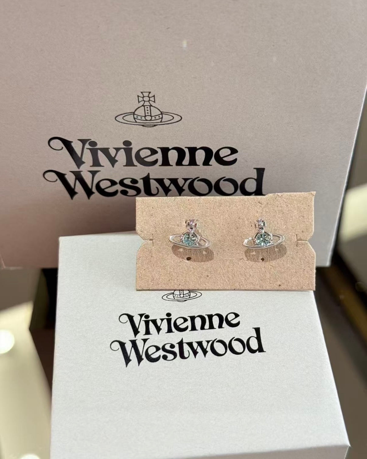 Vivienne Westwood Nano Solitaire Earrings, Silver [Hot Selling! Bone Cartilage Insertable, Excellent Value]