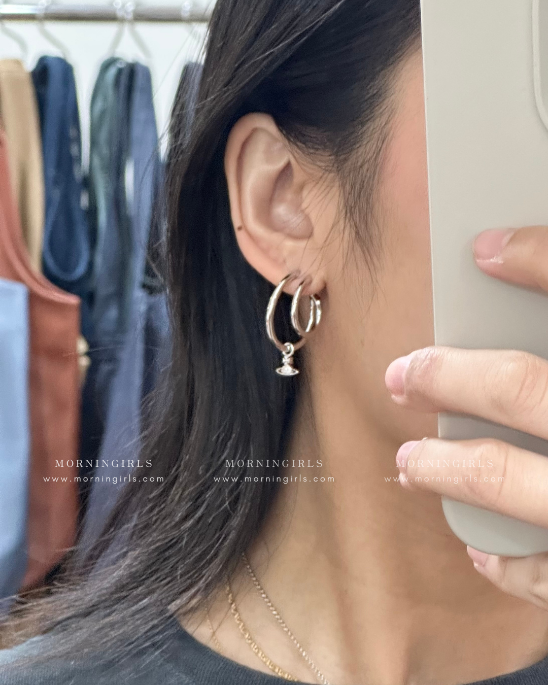 Vivienne Westwood Ronda Earrings [限定款雙圈錯覺星球耳圈 只有兩對現貨]