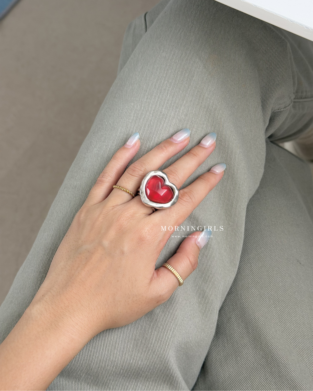 Otro Accesorio 西班牙手工飾物 - Galaxy Heart Ring [NEW ITEM! 顏色超美極推薦 可自行調節!]