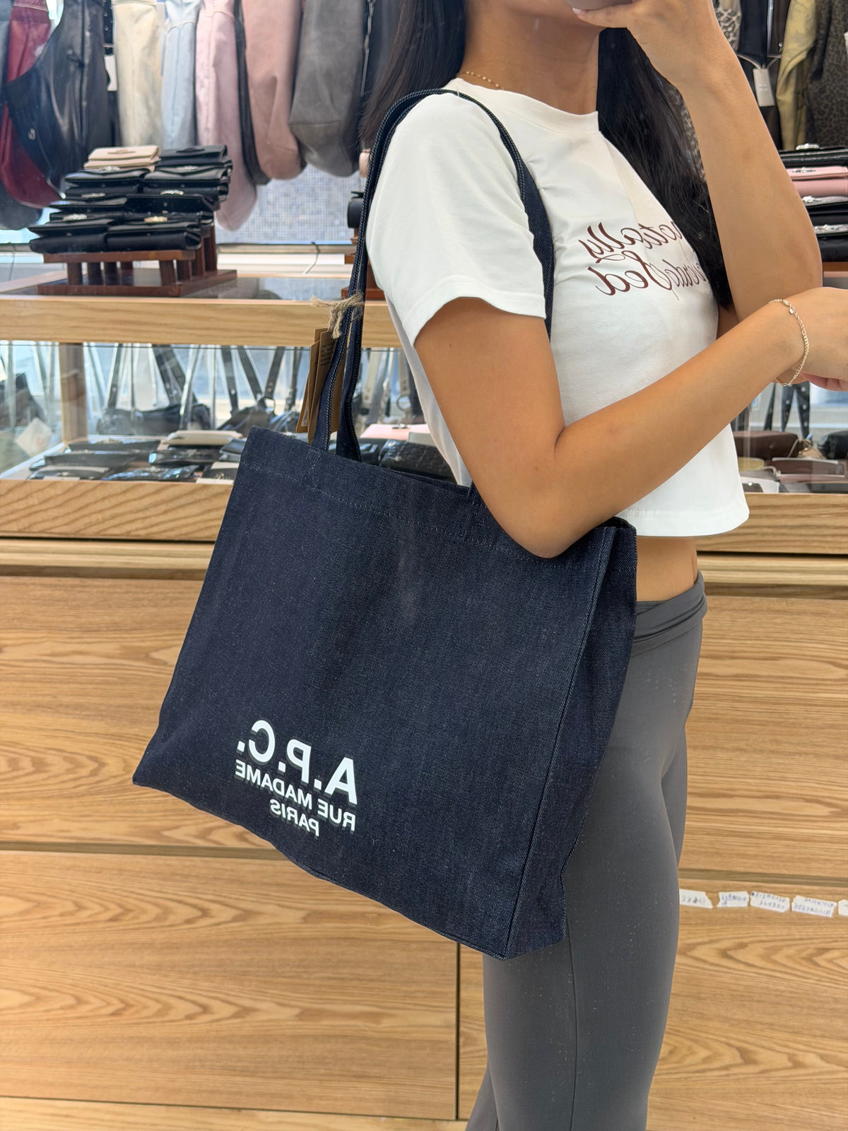 A.P.C.  Run Madame Paris Denim Tote Bag 經典牛仔 [2026年最新上架]