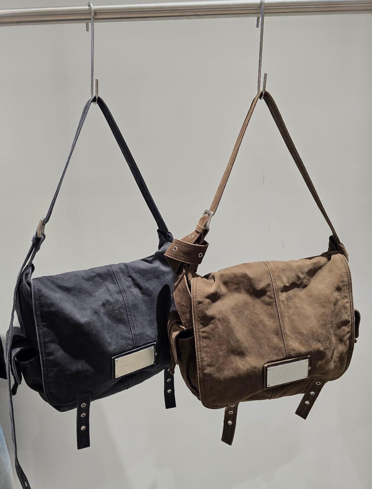最新韓國選物🇰🇷Matin Kim Vintage Cotton Messenger Bag 復古斜孭帆布袋［工業隨性風必備！］